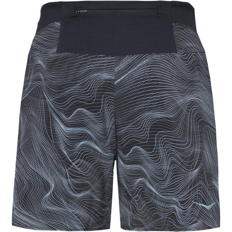 HOKA HOKA GLIDE SHORT 5'' BRIEF CLF PRT Laufshorts Herren - black-white prt - 0 | SportScheck