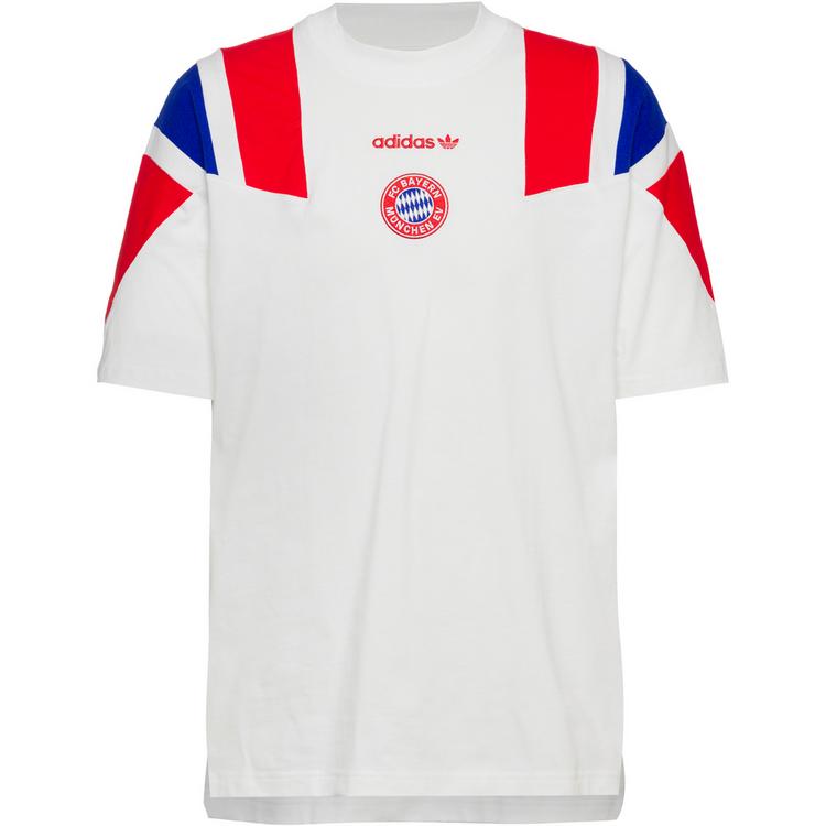 adidas adidas FC BAYERN M&Uuml;NCHEN T-Shirt Herren - white-red-selubl - 0 | SportScheck