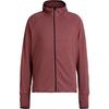 On Climate Zip Hoodie Laufhoodie Herren - barberry