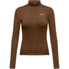 Nike ONE FITTED DRI-FIT Trainingsjacke Damen - cacao wow-white