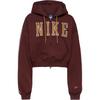 Nike Studio Fleece Hoodie Damen - mystic dates-sail-lt british tan