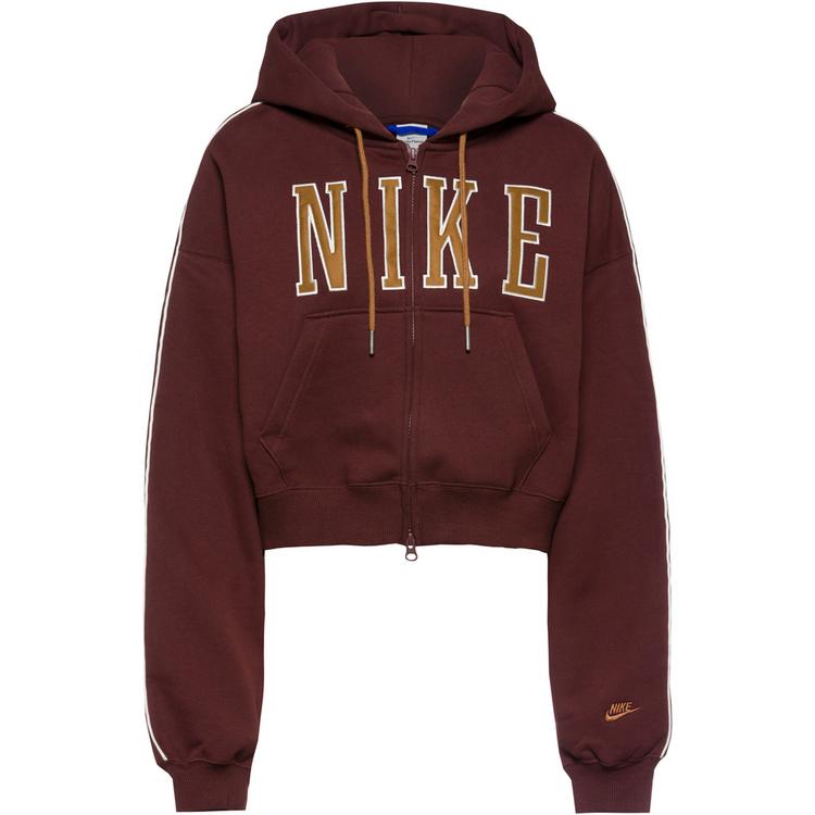 Nike Nike Studio Fleece Hoodie Damen - mystic dates-sail-lt british tan - 0 | SportScheck