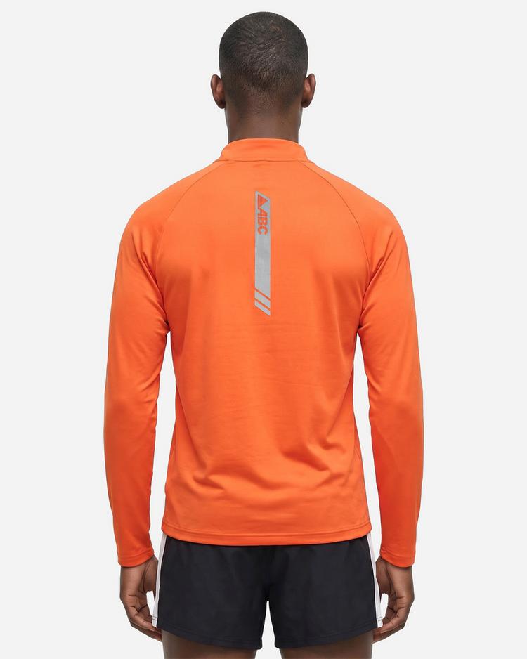 ABC ABC Trancktop Half Zip ABC Laufshirt Herren - flame - 1 | SportScheck