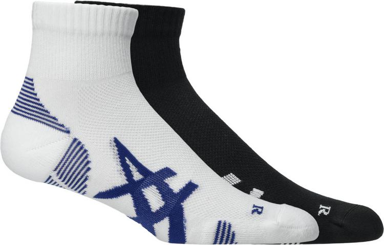 ASICS ASICS 2 PACK CUSHIONED RUN QUARTER SOCK Socken - performance black-brilliant white - 0 | SportScheck