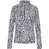 McKinley DORA II Fleeceshirt Damen - white-aop-black nigh