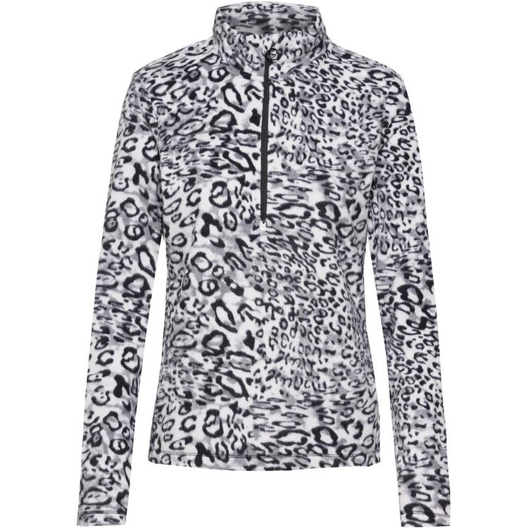 McKinley McKinley DORA II Fleeceshirt Damen - white-aop-black nigh - 0 | SportScheck
