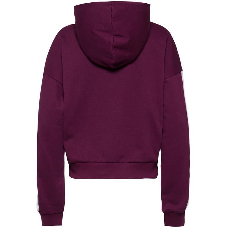 adidas adidas 3S Kapuzenjacke Damen - maroon-white - 0 | SportScheck