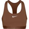 Nike SWOOSH BH Damen - cacao wow-white