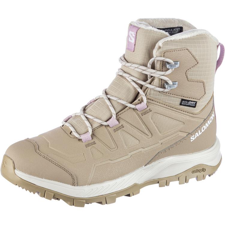 Salomon Salomon OUTFROST TS WP Winterschuhe Damen - white pepper-desert tan-dawn pink - 0 | SportScheck