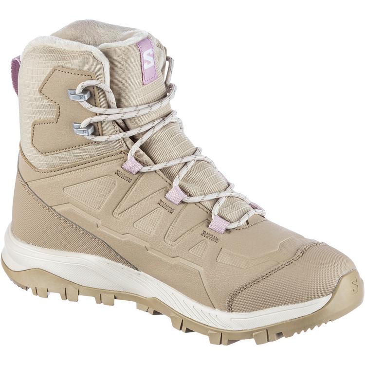 Salomon Salomon OUTFROST TS WP Winterschuhe Damen - white pepper-desert tan-dawn pink - 0 | SportScheck