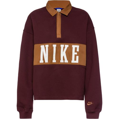 Nike Studio Fleece Pololangarmshirt Damen