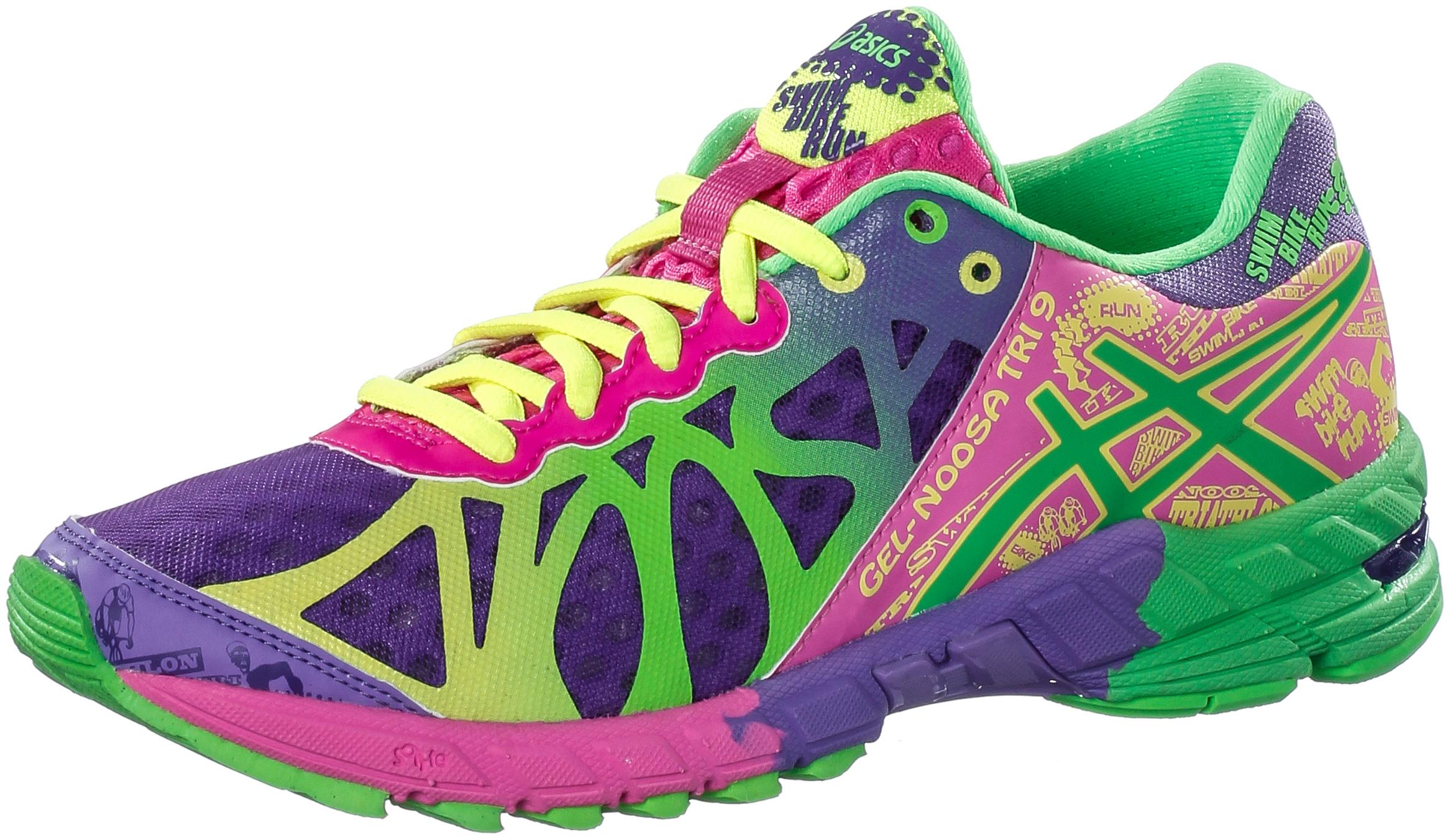 bunte asics laufschuhe