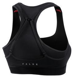 Rückansicht von Falke Cross Back Sport-BH Damen schwarz