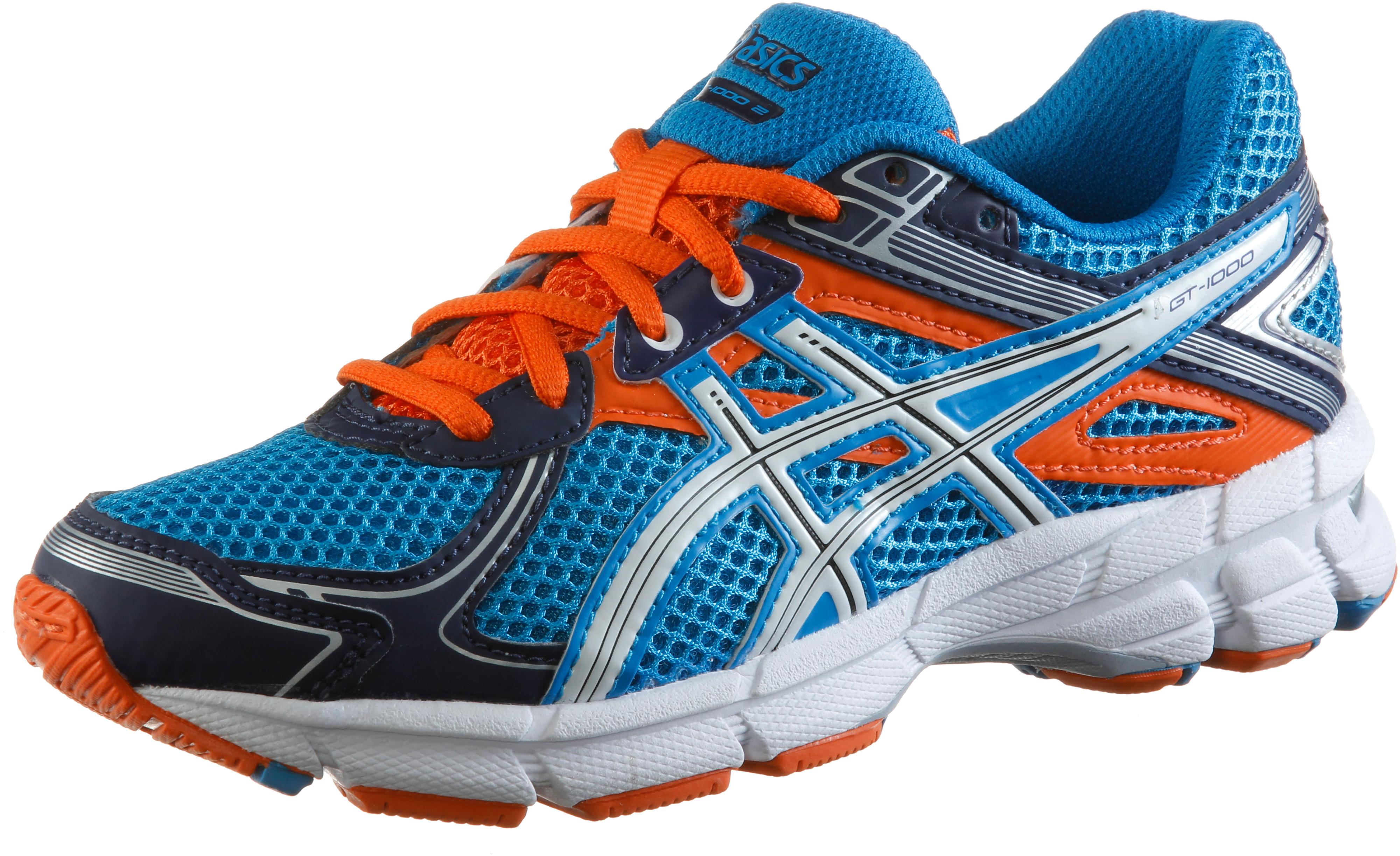 asics blau orange
