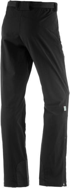 Rückansicht von Maier Sports Lana Softshellhose Damen schwarz