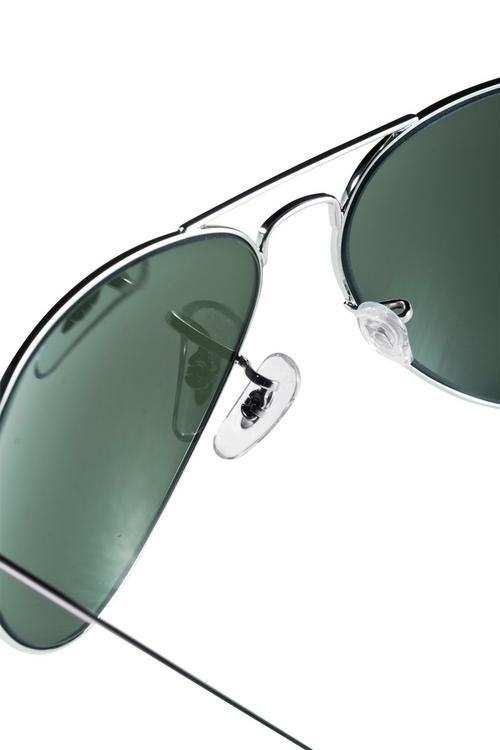 Rückansicht von RAY-BAN Aviator Large Metal RB3025 Sonnenbrille silver
