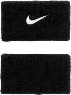 Nike SWOOSH DOUBLEWIDE 2 PK Schweißband black-white