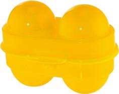 Rückansicht von Coghlans Eierbox für 2 Eier Lunchbox gelb