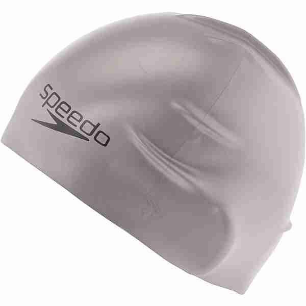 SPEEDO Plain Moulded Silicone Badekappe silber