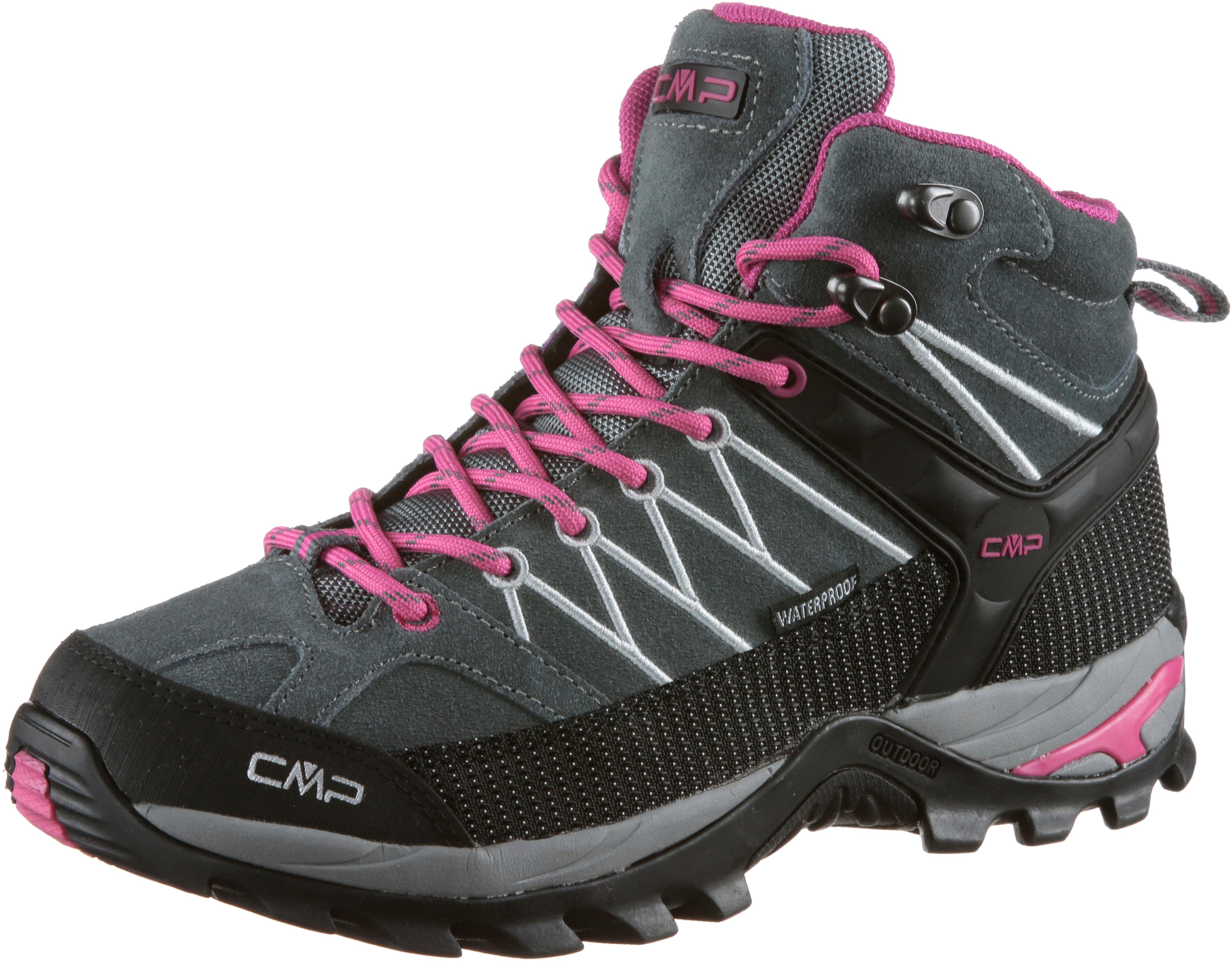 Cmp Rigel Mid Wp Wanderschuhe Damen Grau Pink Im Online Shop Von Sportscheck Kaufen