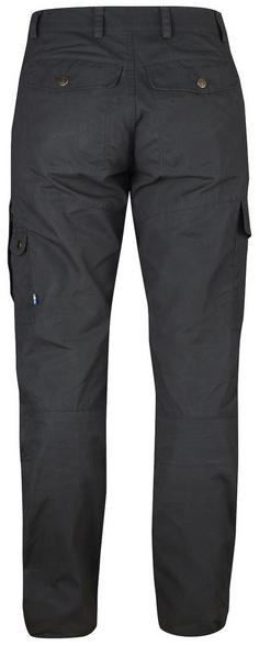 Rückansicht von FJÄLLRÄVEN Karla Pro Curved Wanderhose Damen dark grey