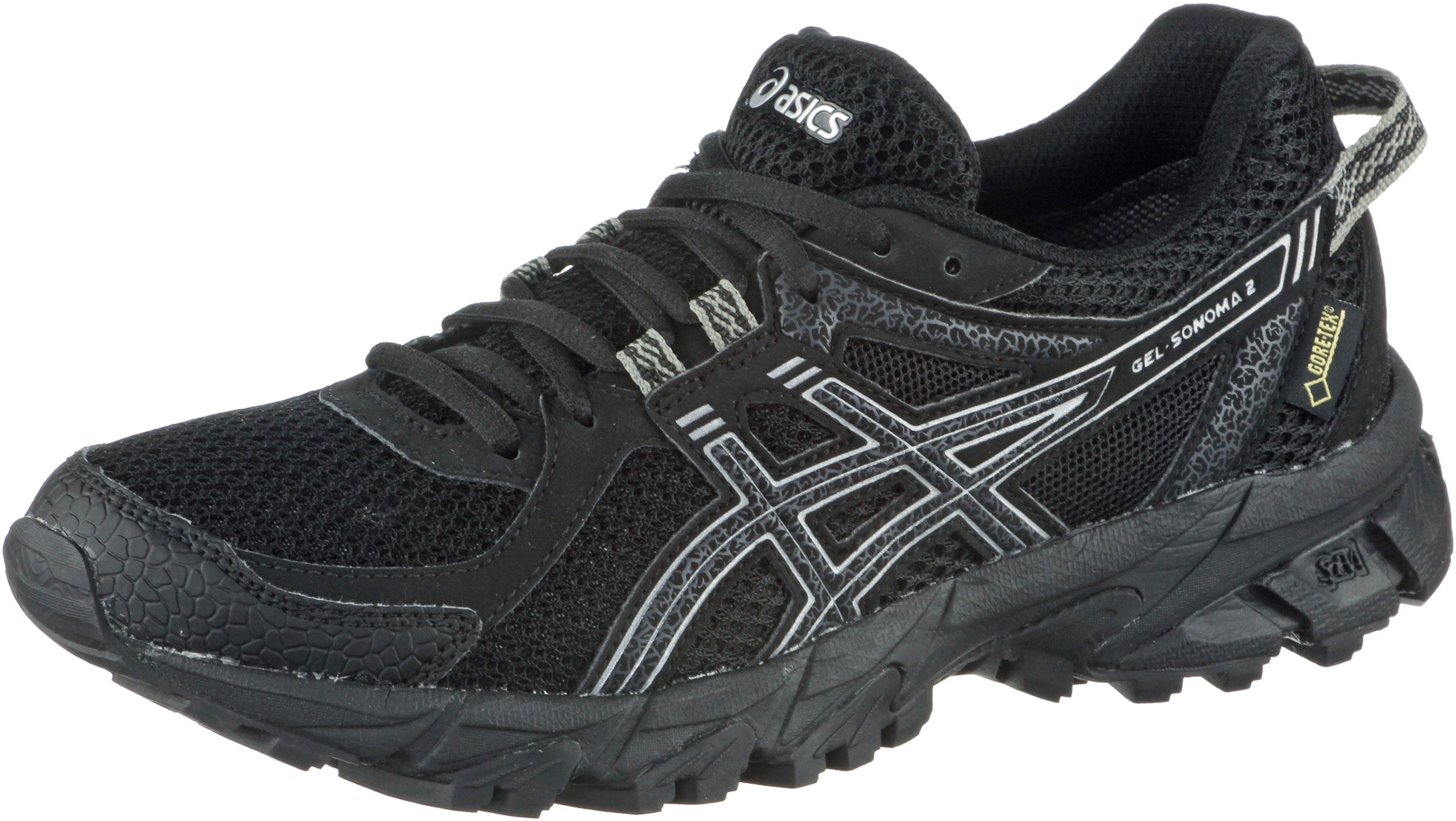 asics schwarz grau