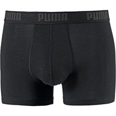 Rückansicht von PUMA Basic Boxershorts Herren black-black