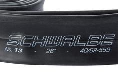 Rückansicht von Schwalbe NR13 MTB 26; 40-62, 559MM; DV40MM Fahrradschlauch schwarz