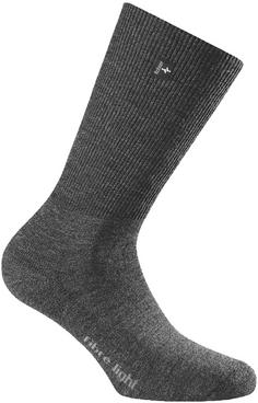 Rohner fibre light supeR Wandersocken schwarz denim