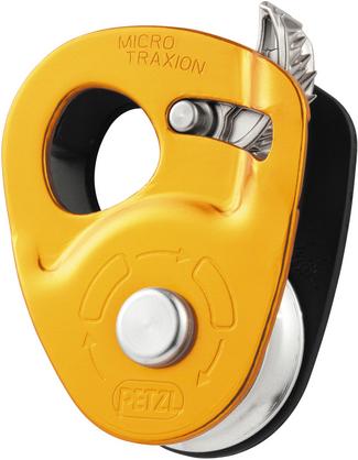 Petzl Micro Traxion Seilrolle orange