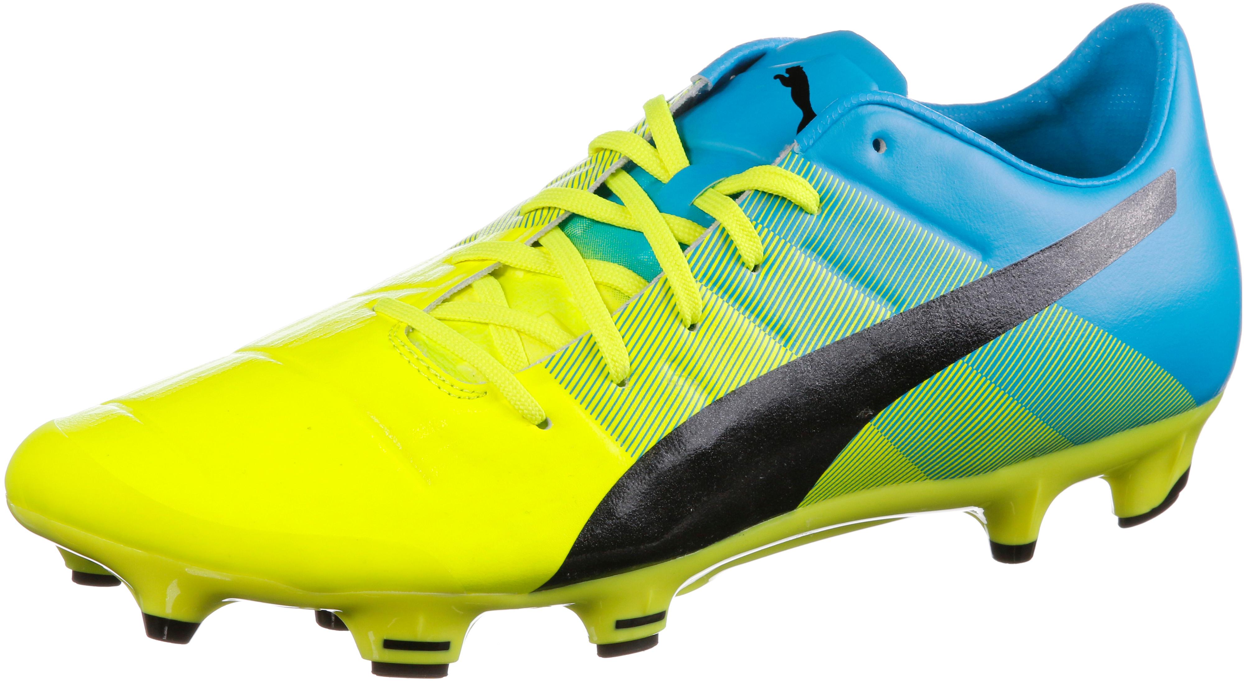 PUMA evoPower 2.3 FG Fußballschuhe Herren gelb/grün/blau im Online Shop von  SportScheck kaufen