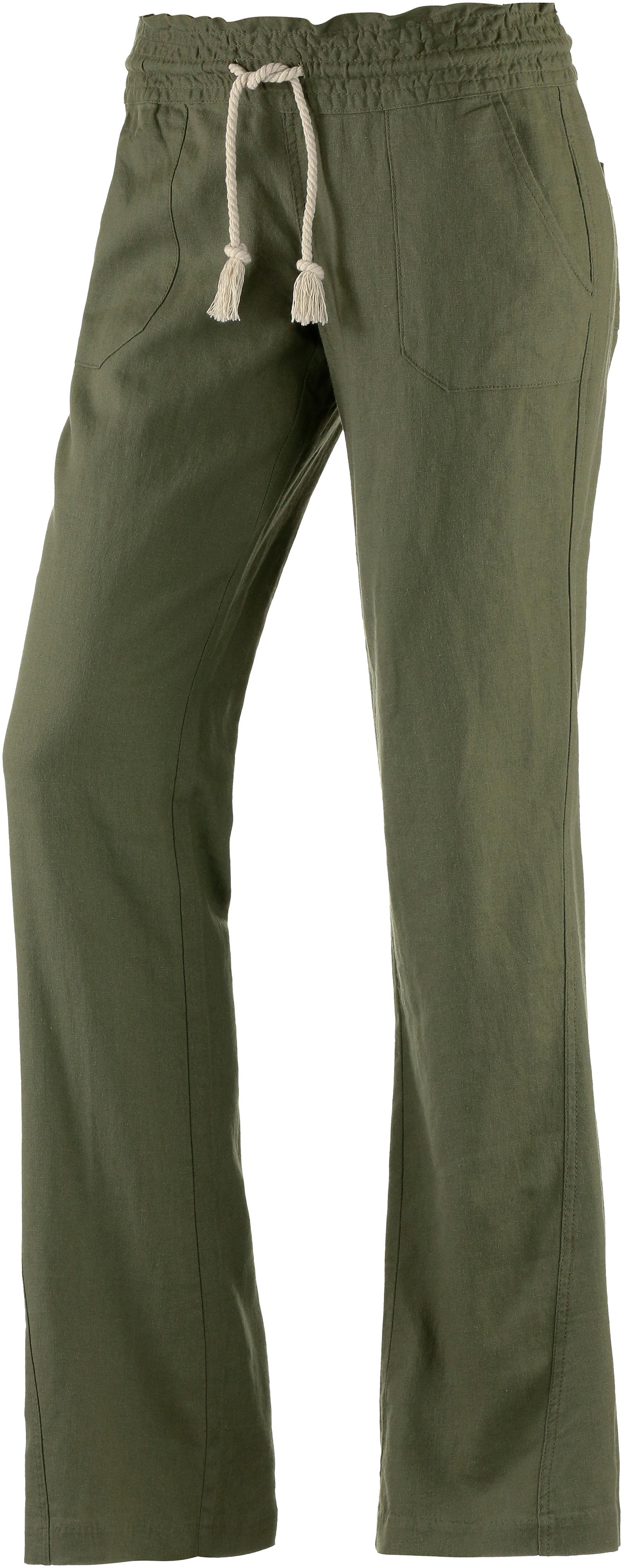 Roxy Oceanside Leinenhose Damen Oliv Im Online Shop Von Sportscheck Kaufen
