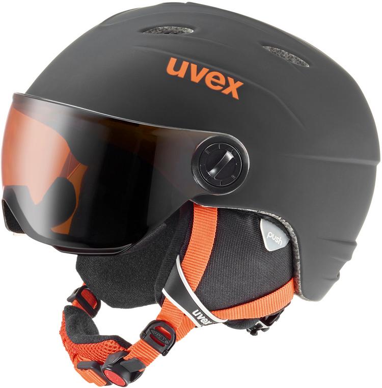 Uvex Uvex junior visor pro Helm Kinder - schwarz-orange - 0 | SportScheck