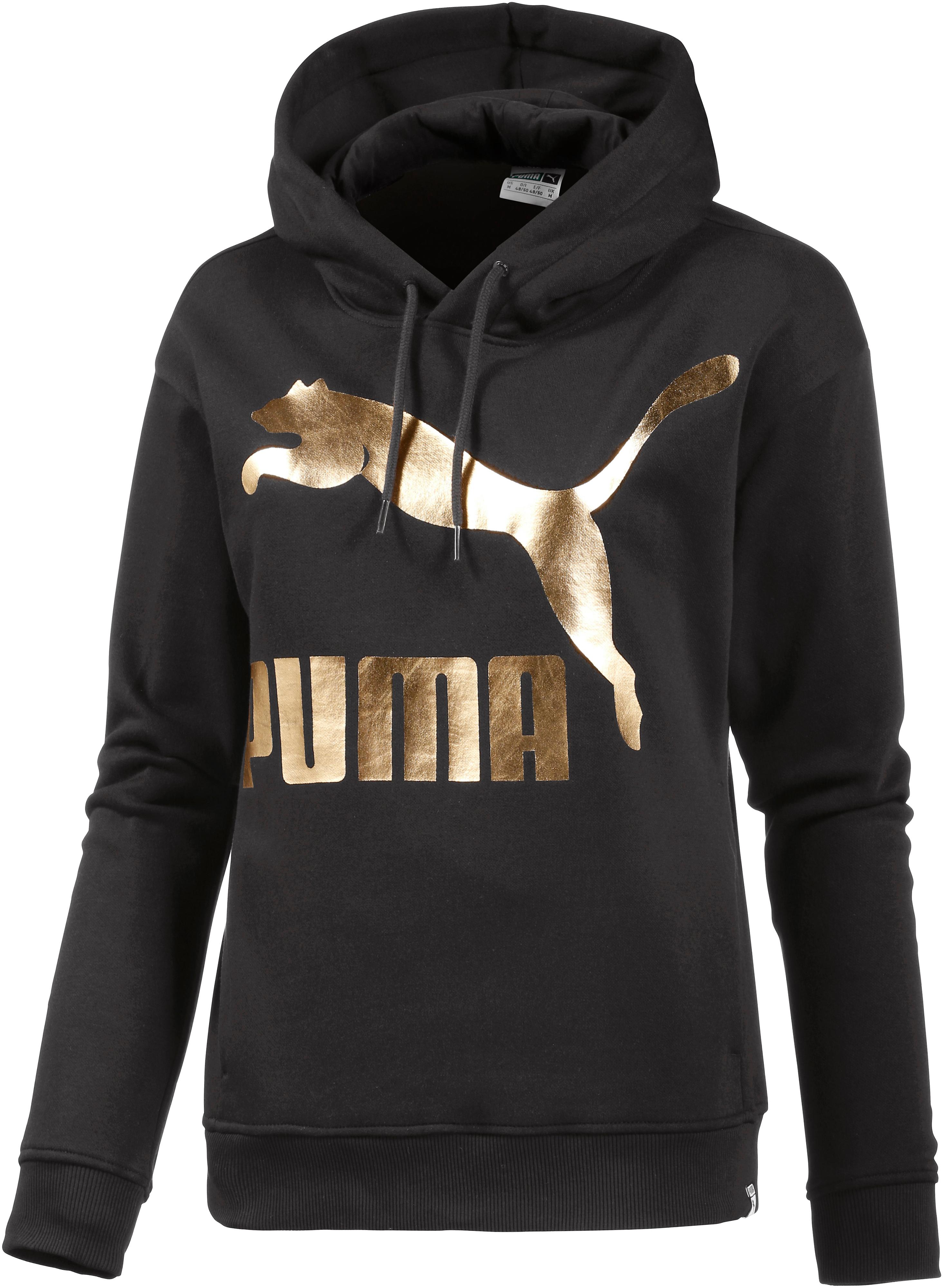 gold puma hoodie