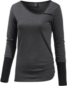 iriedaily Asym Stripe Langarmshirt Damen black