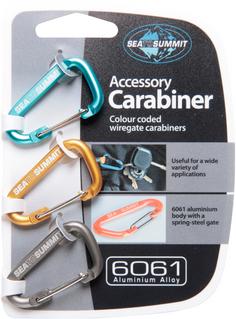 Rückansicht von Sea to Summit Karabiner 3 Pack Karabiner grey-orange-blue