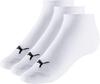 PUMA INVISIBLE 3PACK Socken - wei&szlig;