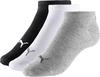 PUMA INVISIBLE 3PACK Socken - schwarz-wei&szlig;-grau