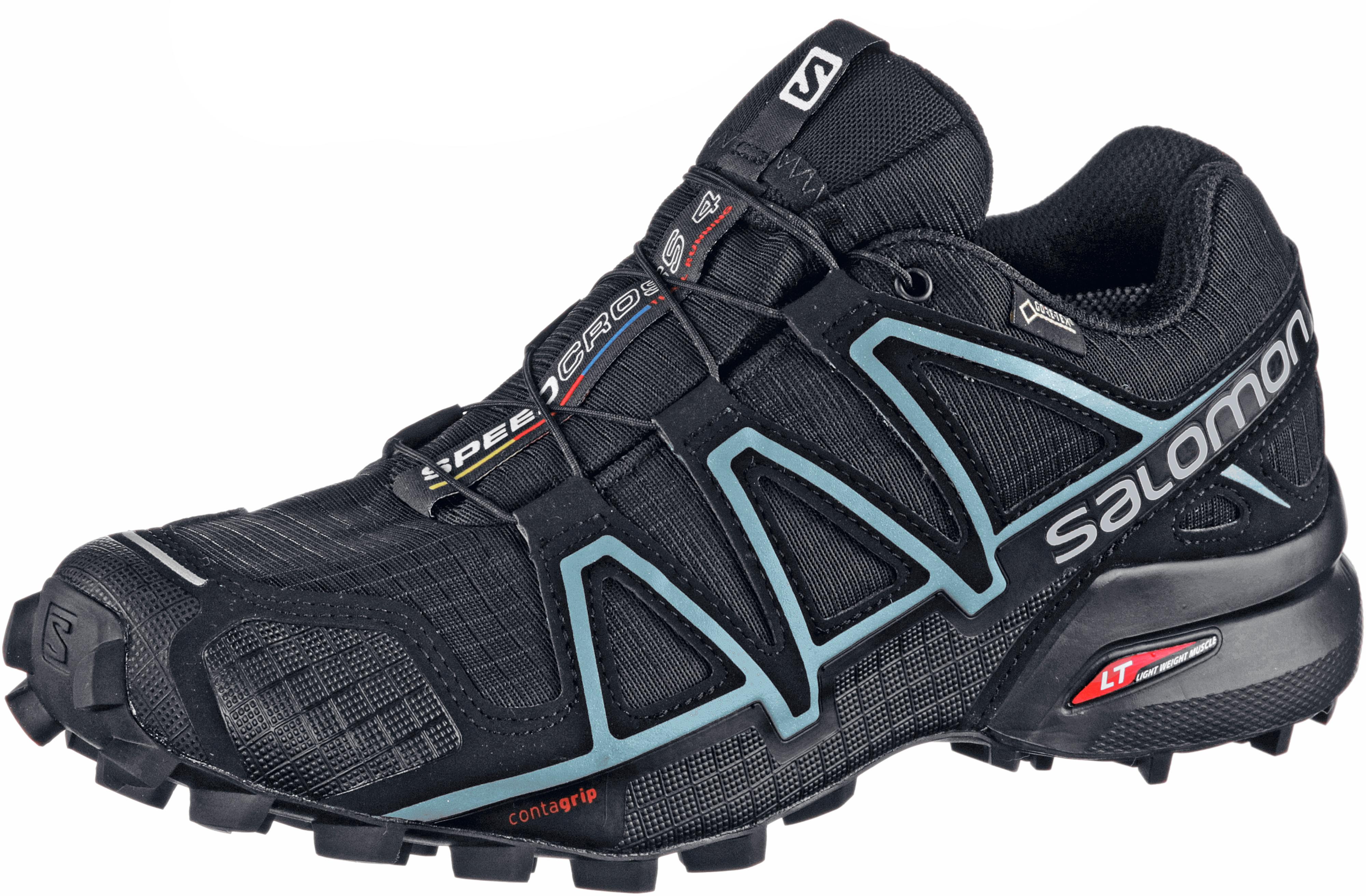 Salomon Speedcross 4 Damen-Laufschuhe Schwarz Trail Sport-Schuhe Fitness Schwarz