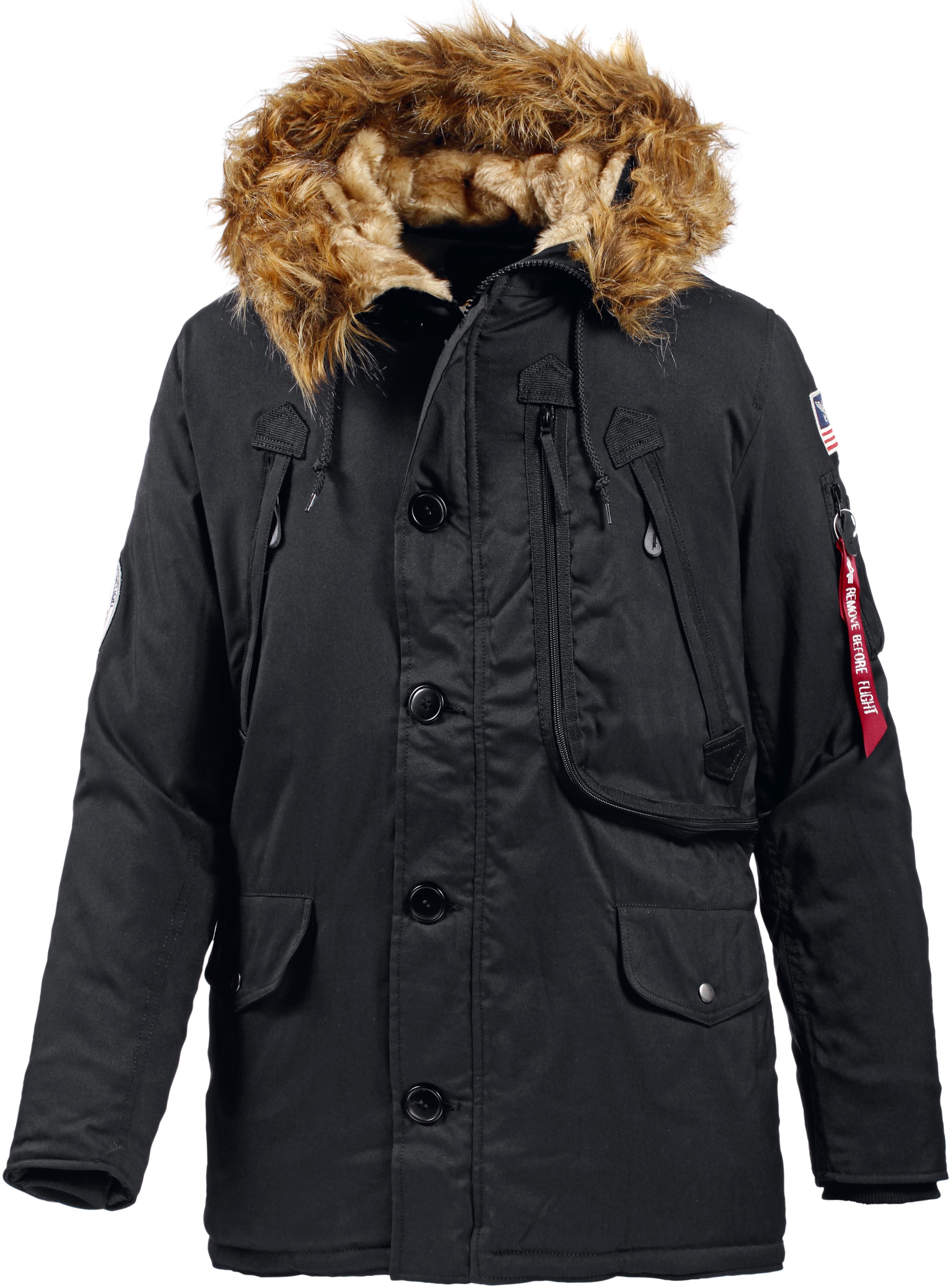 Alpha Industries Polar Jacket Parka Herren Schwarz Im Online Shop Von Sportscheck Kaufen