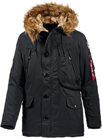 Alpha Industries Polar Jacket Parka Herren schwarz