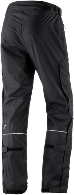 Rückansicht von Maier Sports Raindrop Regenhose Herren black