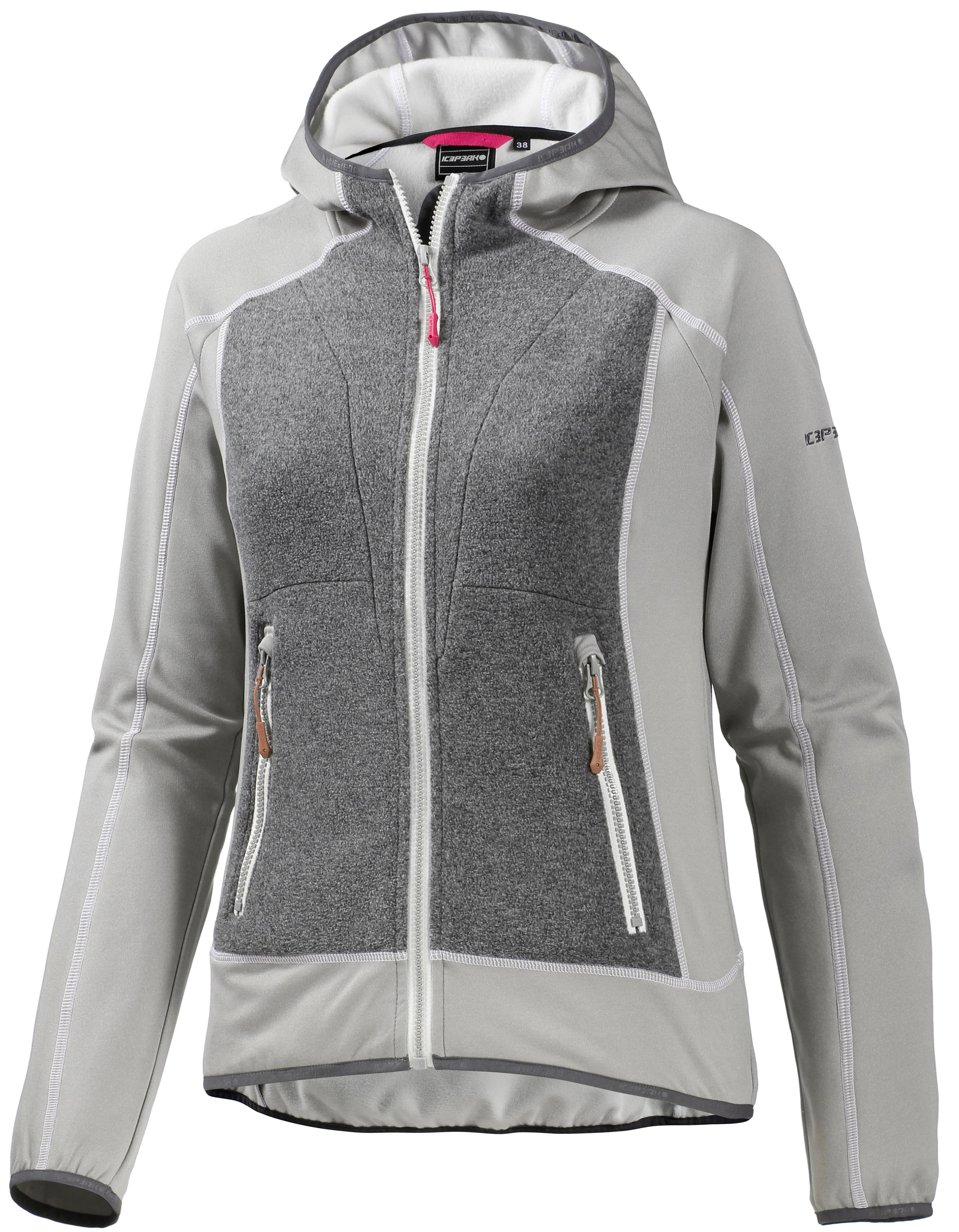 ICEPEAK Poplar Jacke Damen - Leichte Steppjacke Mit Kapuze Für Outdoor-Aktivitäten