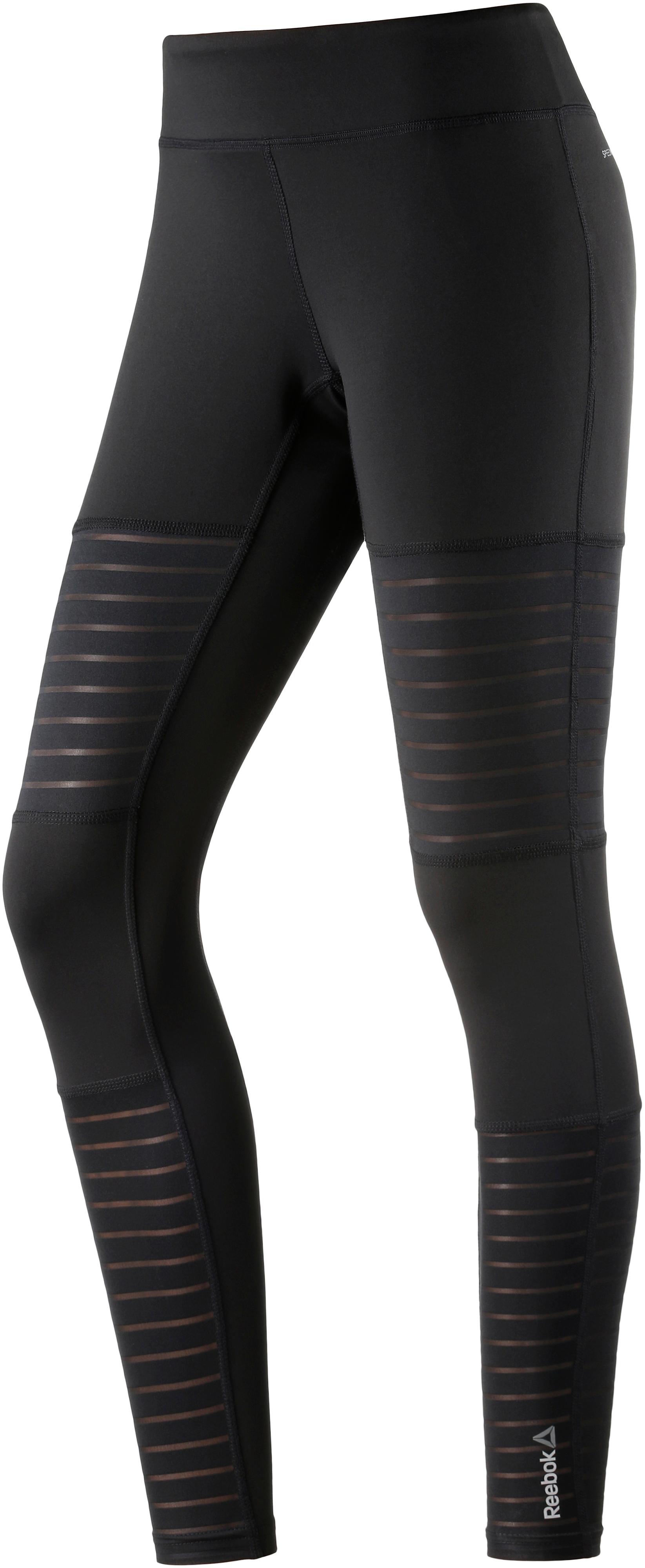 Reebok Mesh Tights Damen schwarz im Online Shop von SportScheck kaufen