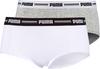 PUMA Iconic Unterhose Damen - wei&szlig;-grau