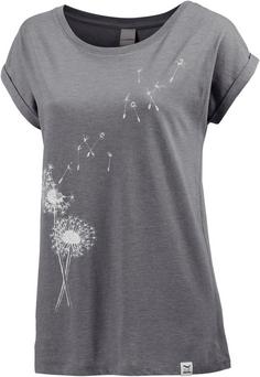 iriedaily Pusteblume T-Shirt Damen charcoal melange