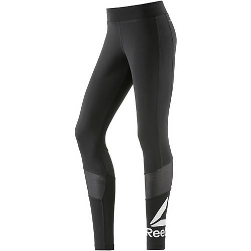 Reebok Workout Big Logo Tights Damen schwarz im Online Shop Reebok Workout Big Logo Tights Damen schwarz | mode