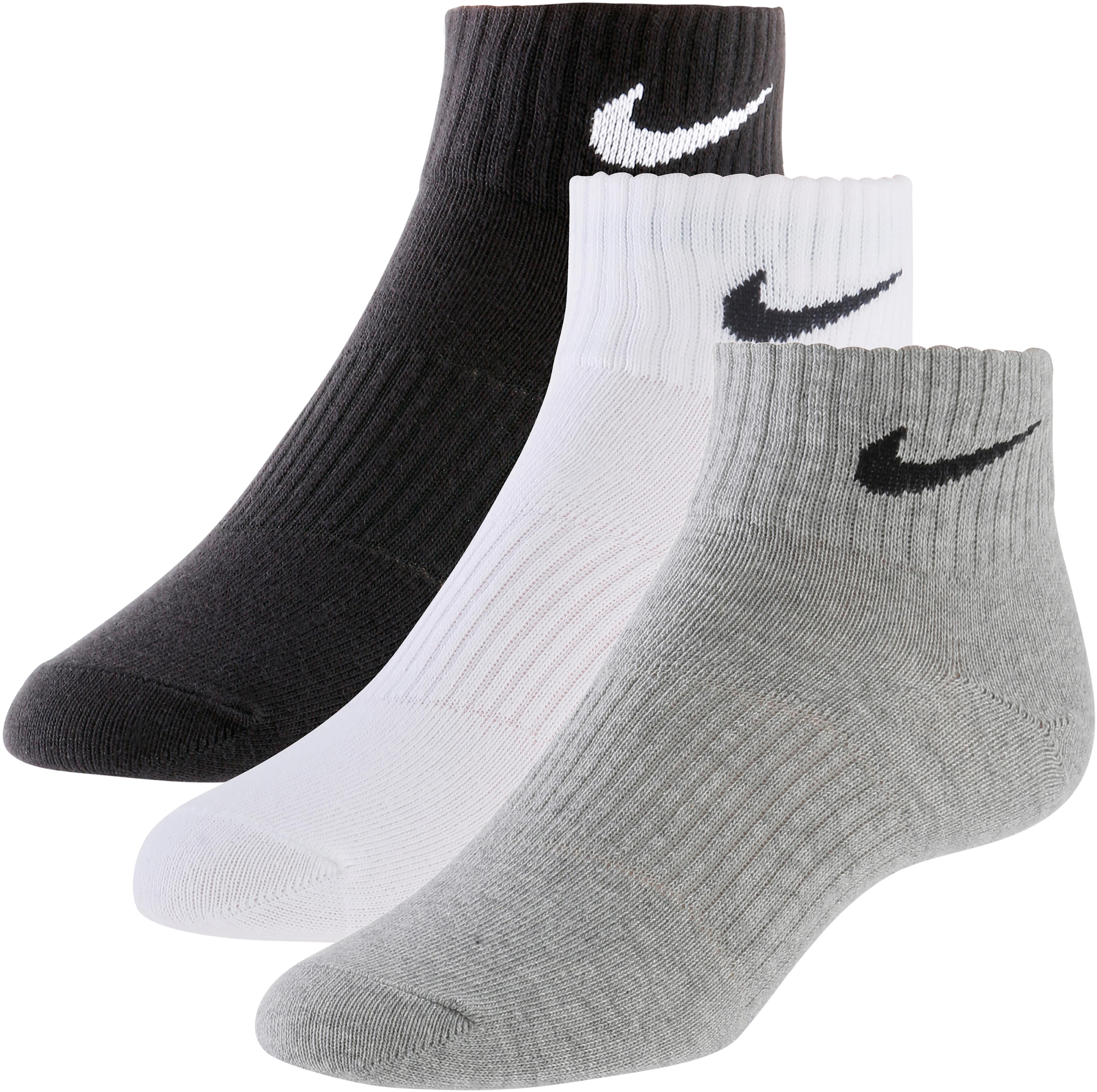 Nike Lightweight Quarter Socken Pack Schwarz Weiss Grau Im Online Shop Von Sportscheck Kaufen