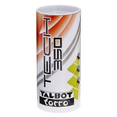 Rückansicht von Talbot-Torro TECH 350 Gelb Speed slow Badmintonball weiß
