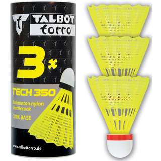 Talbot-Torro TECH 350 Gelb Speed fast Badmintonball weiß